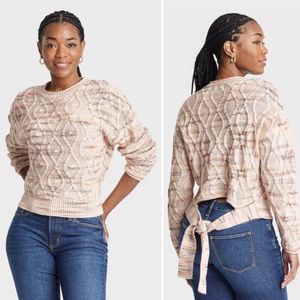 UNIVERSAL THREAD • NWT! Tie Back Knit Sweater - Size XL